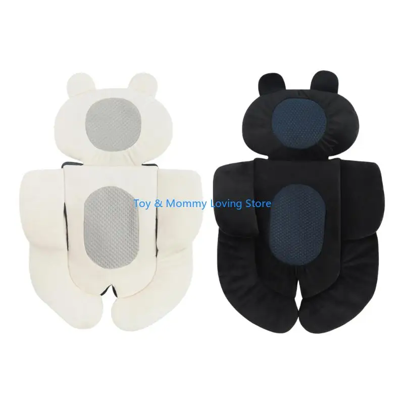

Y1QF Comfortable and Breathable Polyester Baby Pushchair Pad Removable Washable Cushion For Travel