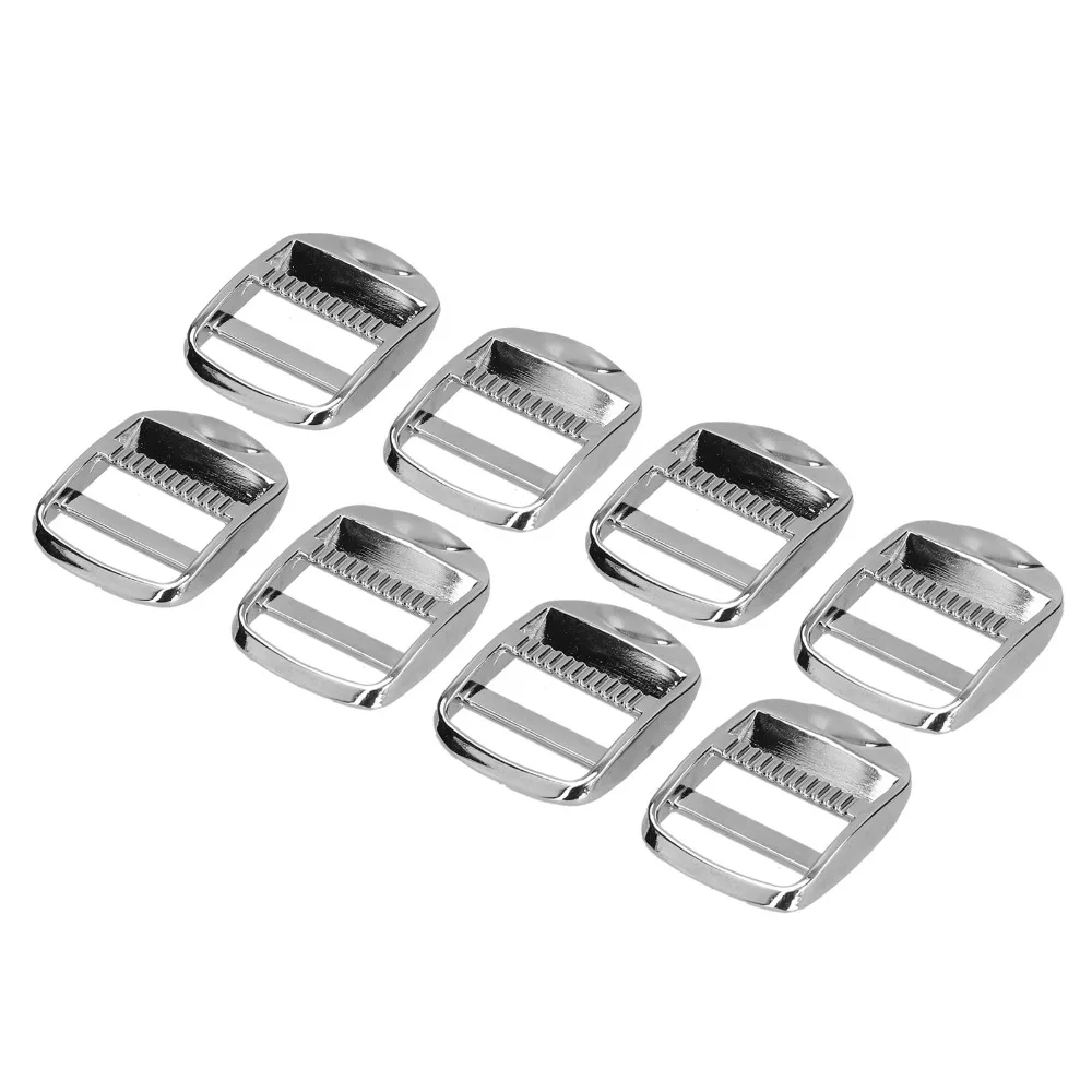 10pcs Heavy Zinc Alloy Ladder Lock Buckle 0.98 Inch Heavy Duty Release Buckle Shining Finish Adjustable Buckle For Sewing