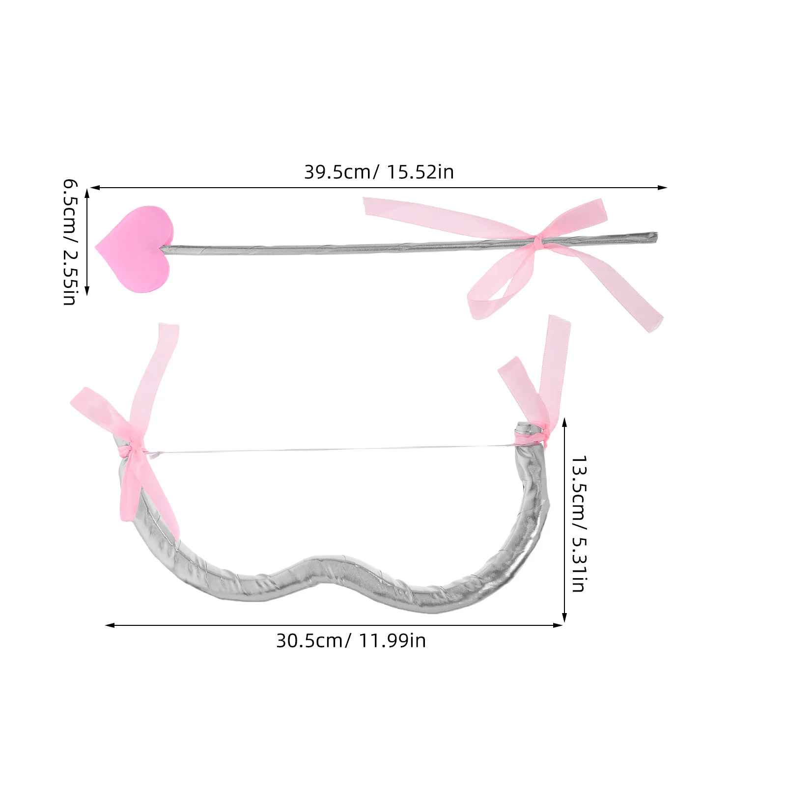 1 Set Party Festival Decorazioni fai da te: San Valentino Cupido Prop Accessorio cosplay leggero per giochi di ruolo in maschera di Halloween