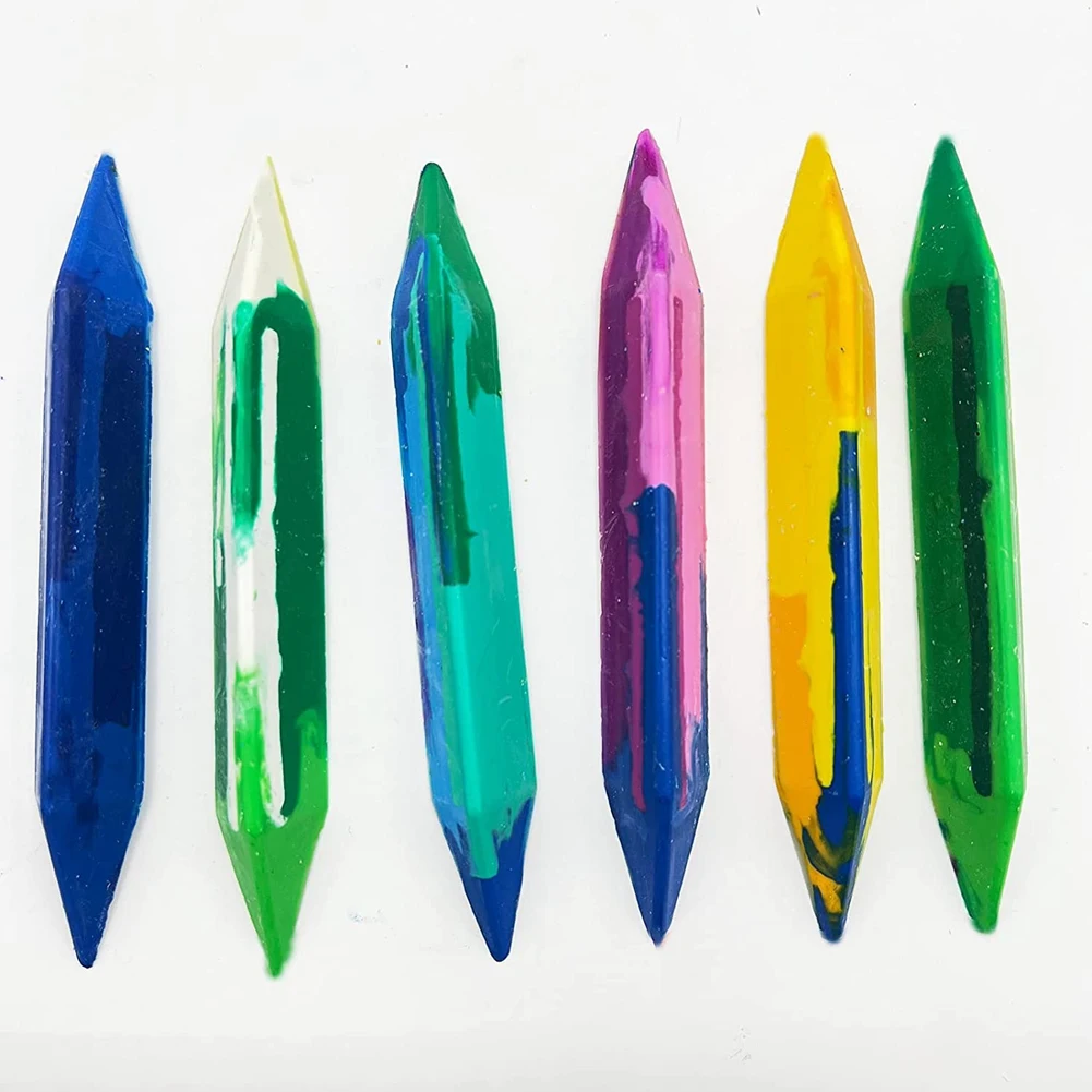Classic-Crayon Recycling Mold 2 Pack, 3D Crayon Silicone Mold,Oven,Pure Silicone,Durable And Reusable Crayon Mold