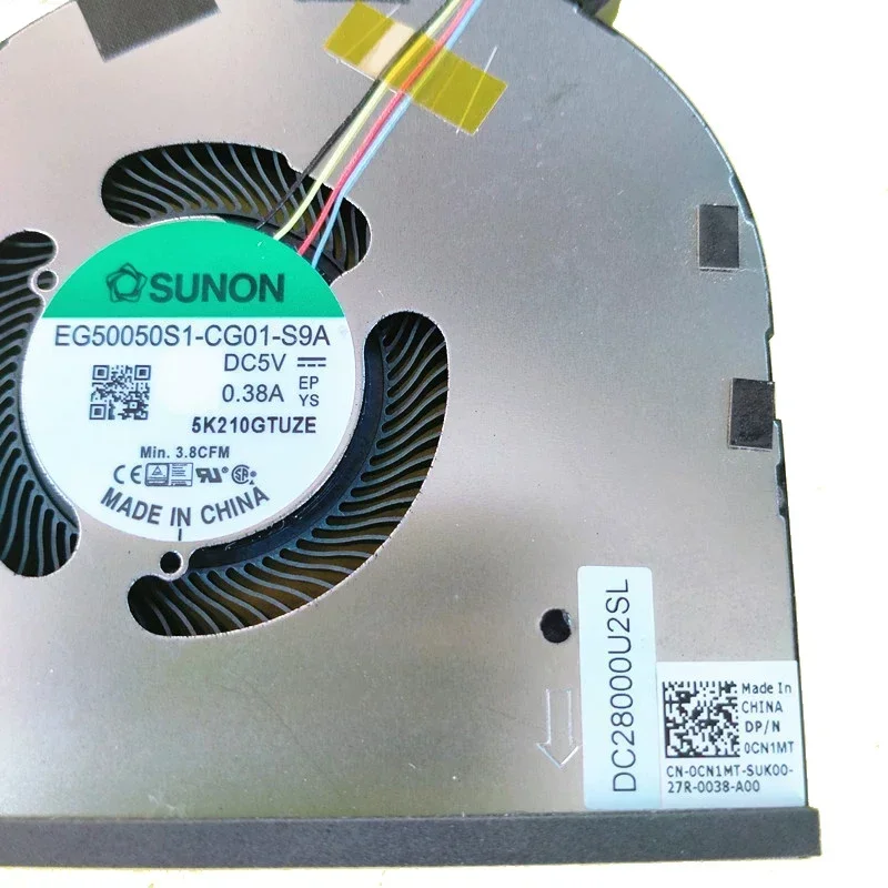 WYORESY NUOVO ORIGINALE CPU Del Computer Portatile Ventola GPU Per DELL XPS 15 9500 9510 9520 Precisione 5550 5560 5570