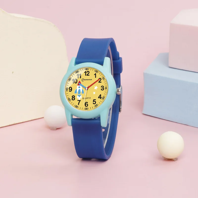 جديد بنين بنات ساعة 30 متر مقاوم للماء كوارتز ساعة أطفال أزرق وردي رقمي للأطفال ساعات رياضية ساعات منبه هدايا