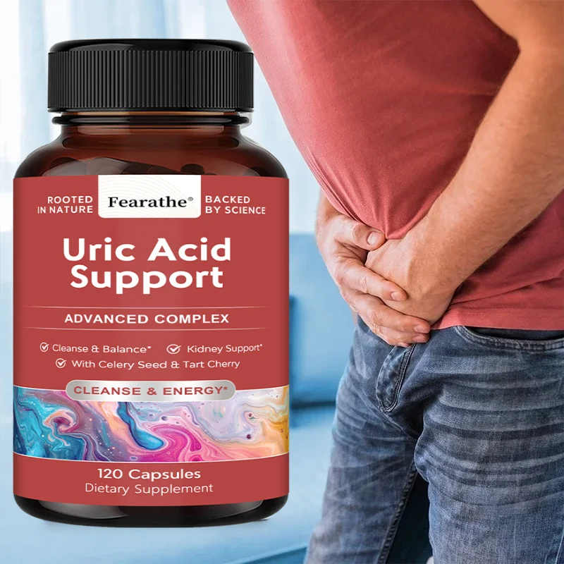 Uric Acid Balance Herbal Capsules, Antioxidant, Support Kidney Urinary Tract Wellness, Detox, Joint Comfort & Immune Balance
