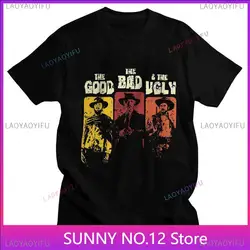 The Good The Bad And The Ugly Men T Shirt Top Tees Clint Eastwood shirts Short-Sleeve Il buono brutto cattivo Popular Gift