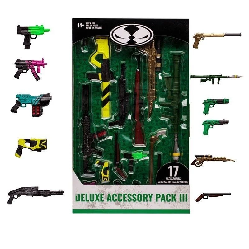 Macfarlane DC Applies Seven-inch Third Wave Weapon Pack 3.0 Action Figure Model Accessories Desktop Case Display Birthday Gift