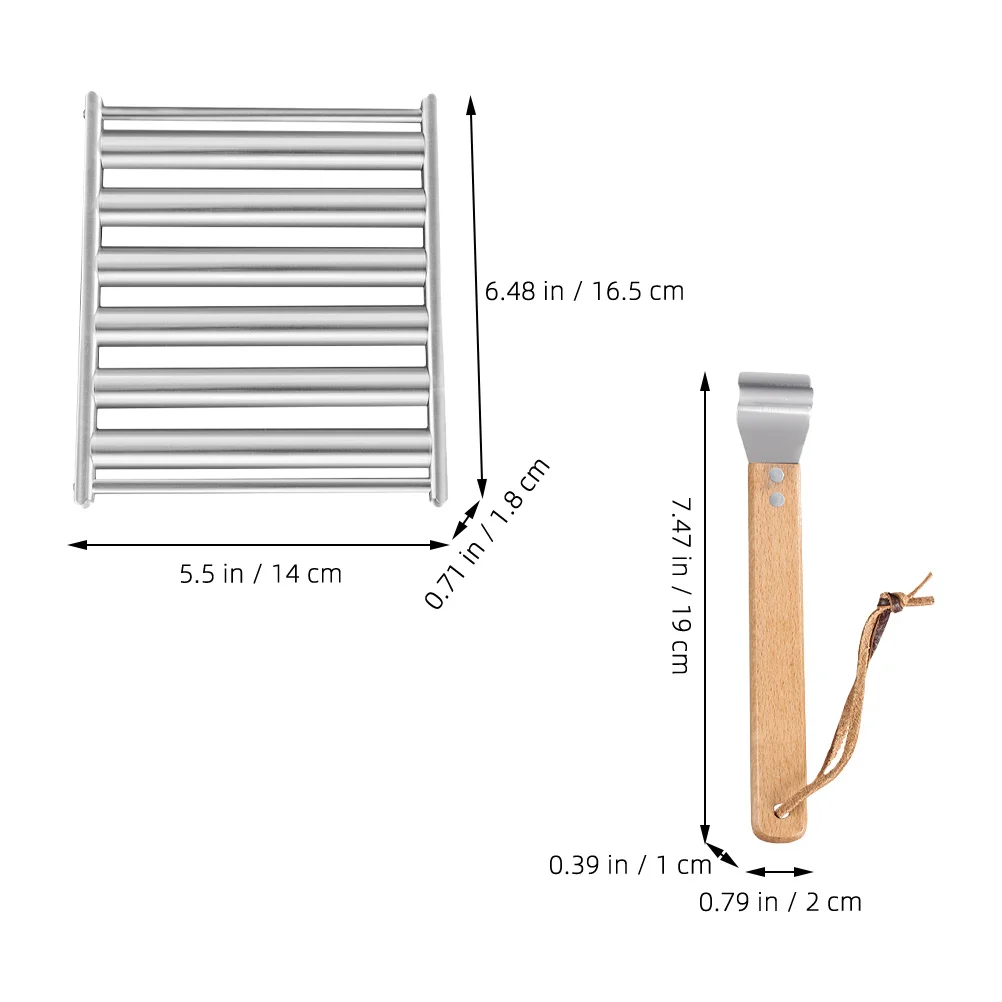 1Set Edelstahl Wurst Grill Tablett Tragbare Outdoor Grill Rack für Camping Picknick Grillen Zubehör Wurst Roller für Grill