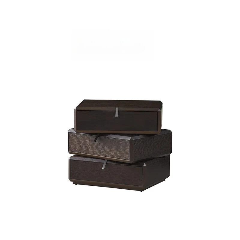 

Italian Minimalist Bedside Table Modern Rotating Bedside Storage Cabinet