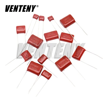 10PCS 63V 100V 250V 400V 450V 630V 2000V CBB Kondensator z folii polipropylenowej 101 103 104 105 125J 221 222 223 224 225 332 333 334