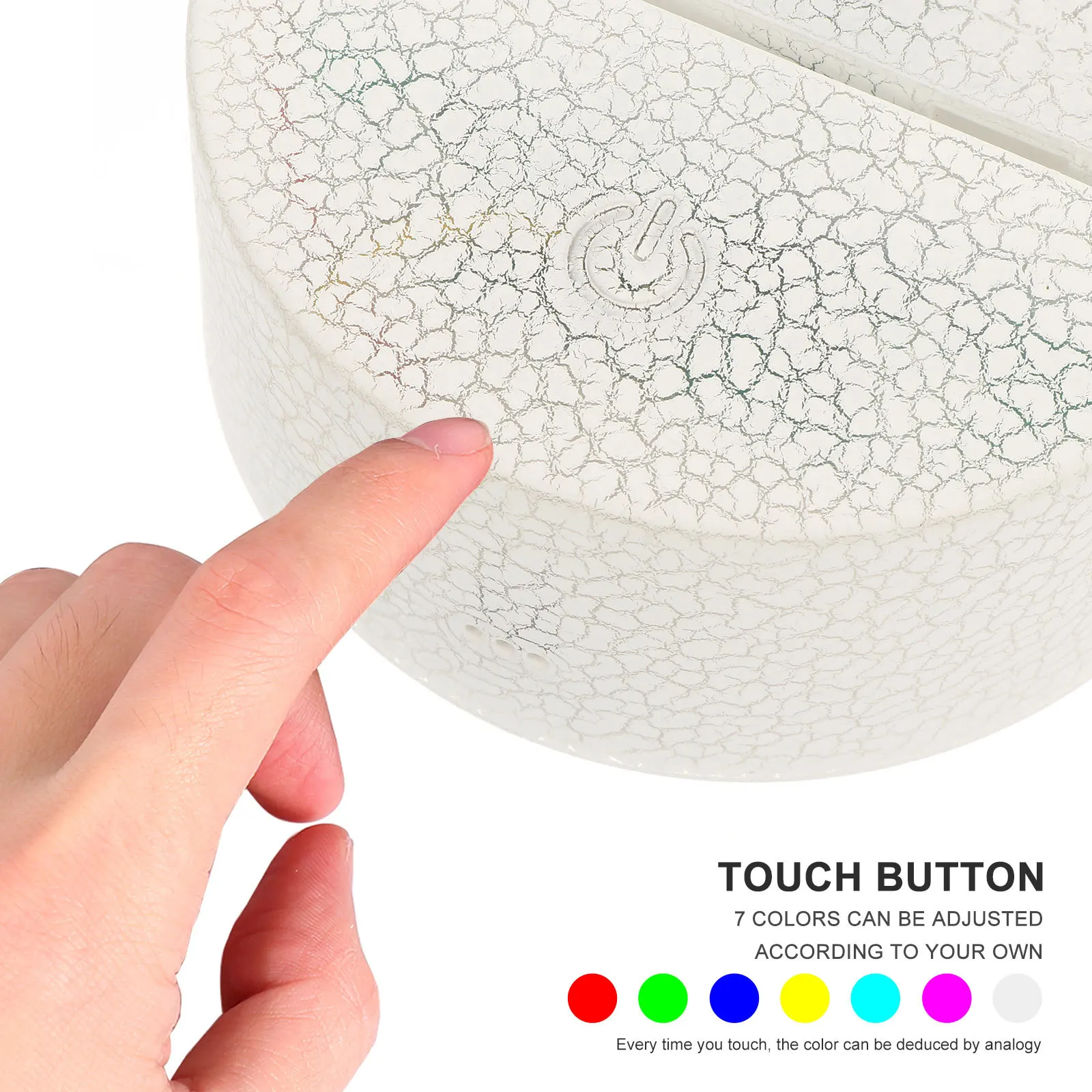 

1Pcs LED Night Light Christmas Bed Light No Assorted Color Beautiful Appearance Bright Colors Christmas Lamp