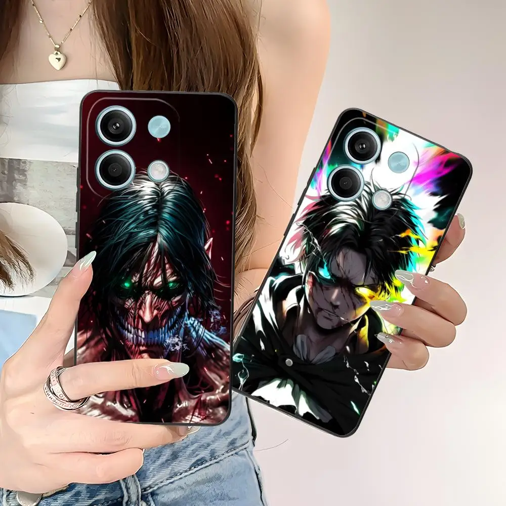 

AOT Eren Mobile Cell Phone Case for POCO M6 M5 M4 M3 X7 X6 X5 X4 X3 F6 F5 F4 Pro GT 5G Colour Printing Protective Luxury Pretty