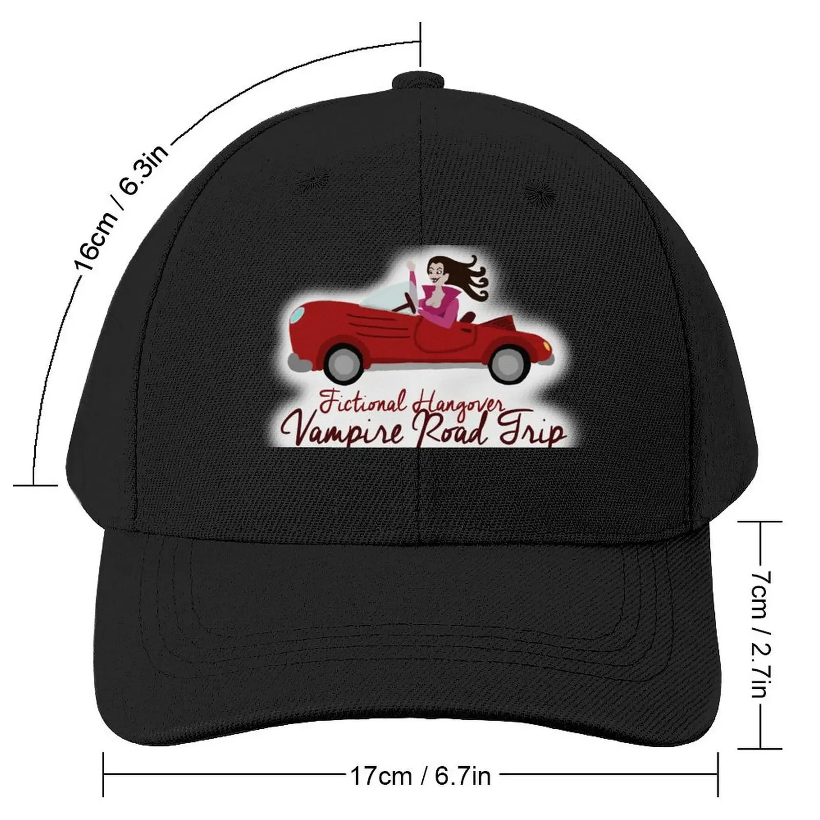 FH Vampire Road Trip Baseball Cap Sunscreen Big Size Hat Women's Golf Wear Men's