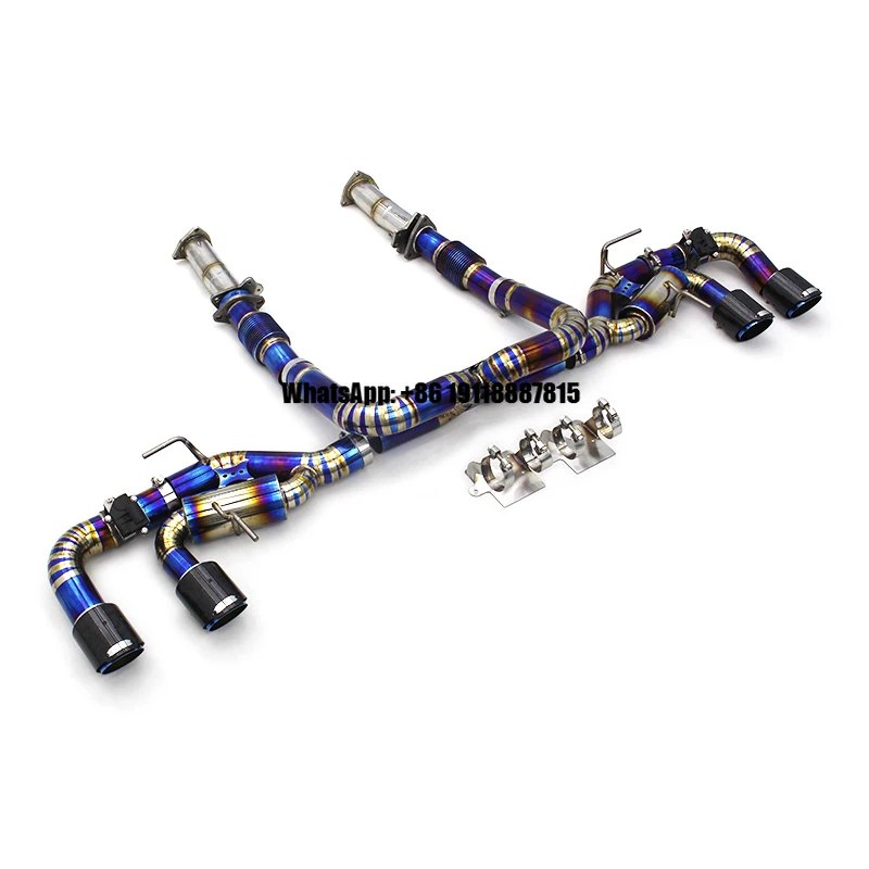 

ODM Performance Titanium Catback Exhaust for Chevrolet Corvette C8 2019-2025 Valve Downpipe Carbon Fiber Tips Exhaust System