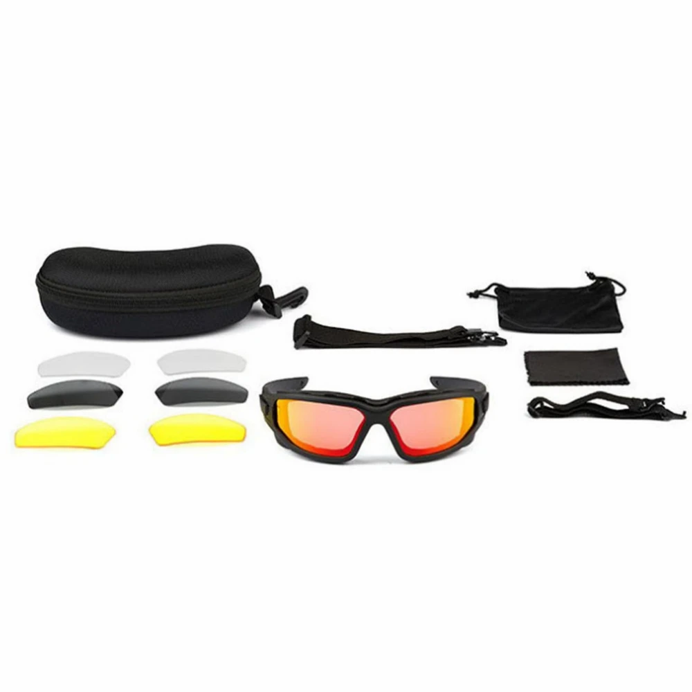 

Shooting Glasses for Men & Women Light Blocking UV400 Eye Protective Goggles Anti Fog Hunting Safety Glasses with Box