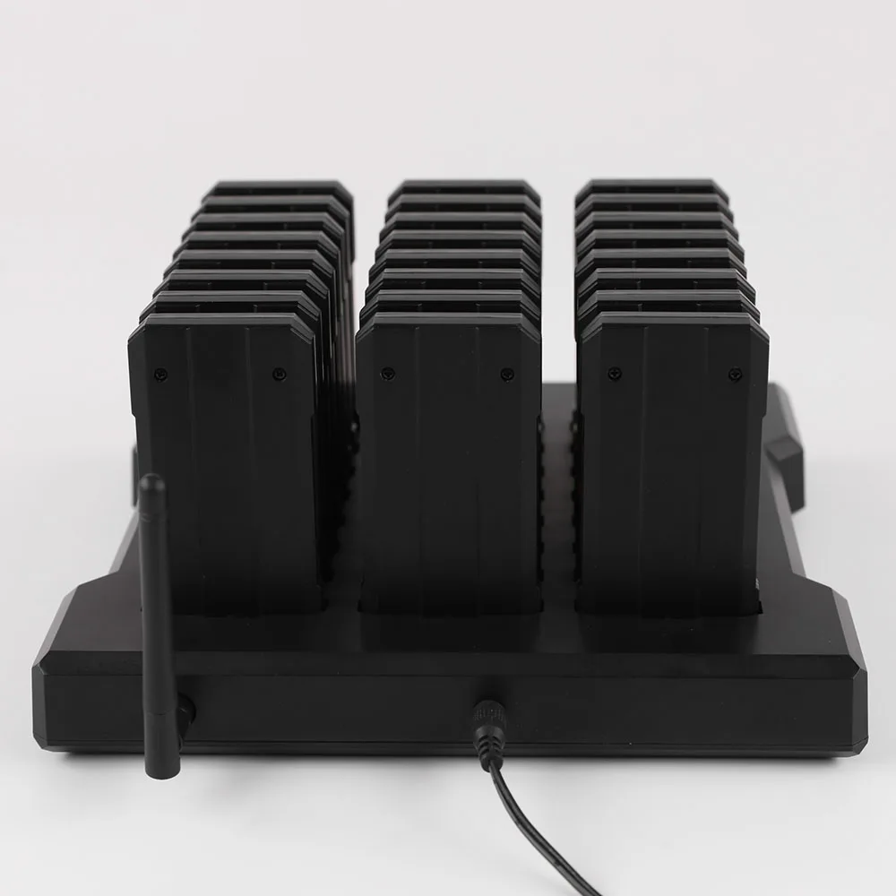 Wirelesslinkx Wireless Restaurant Pager System 24 Buzzer Wireless Calling Beeper System Restaurant Coffee Dessert Burger Shop