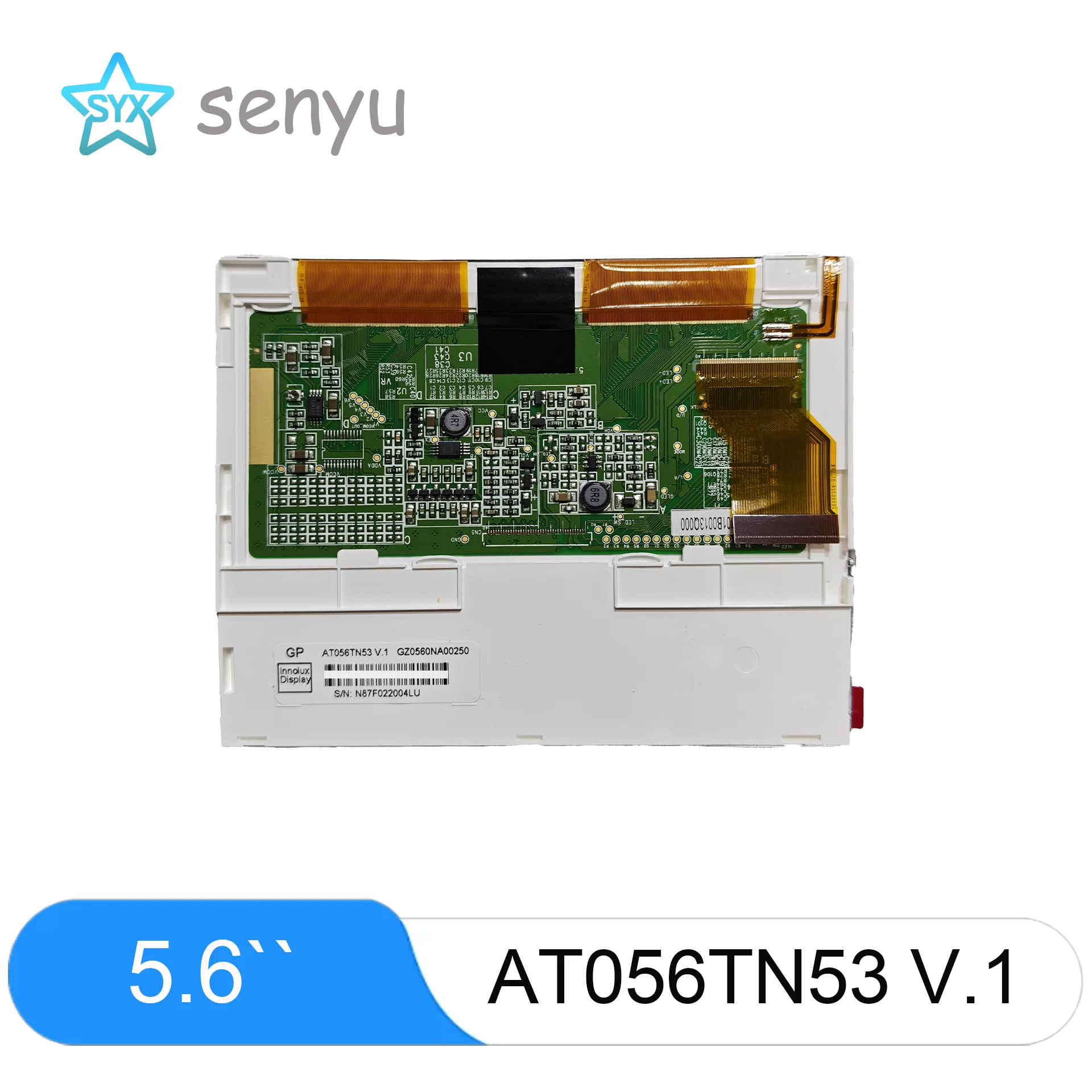 5.6-inch AT056TN53 V.1 Original Industrial Control LCD Display Screen, Industrial-grade TFT Module
