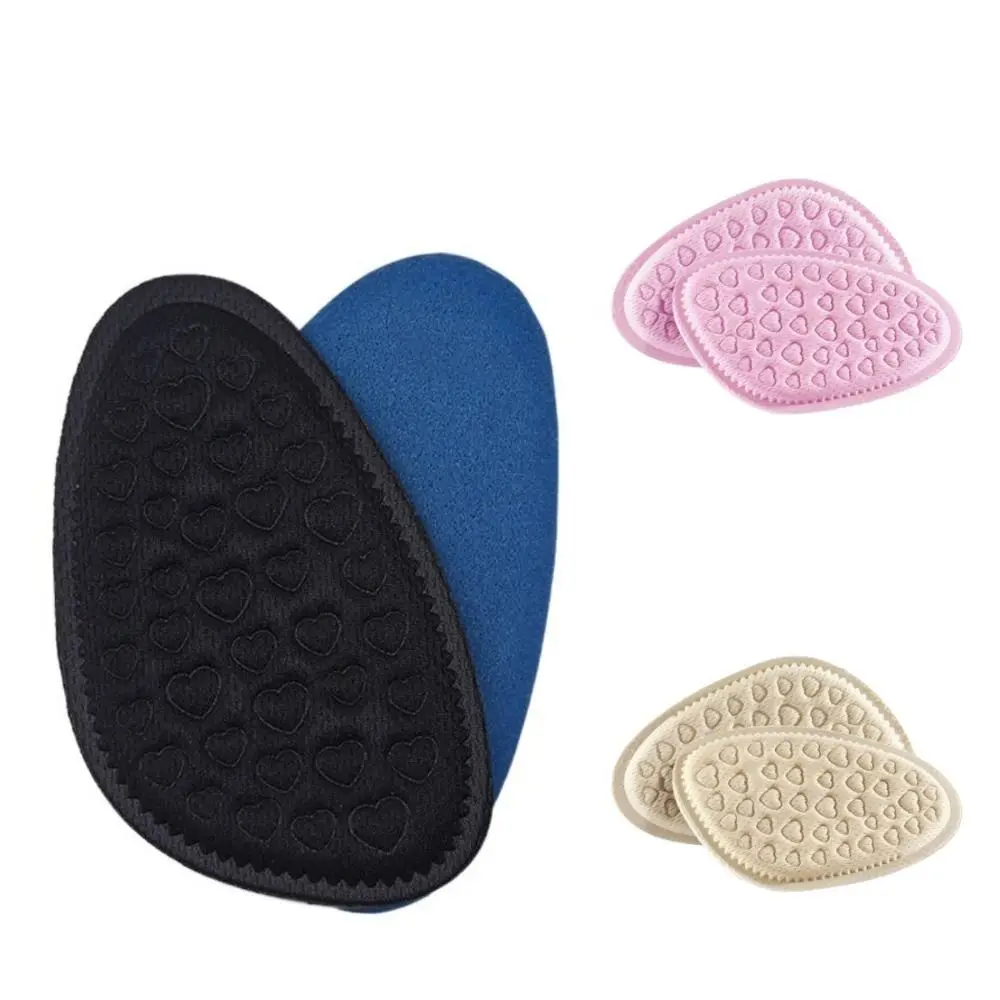 Soft Forefoot Pads Foot Protector Sweat-wicking Anti-Slip Women Shoe Insoles Comfortable Reduce Shoe Size Half Insoles Women