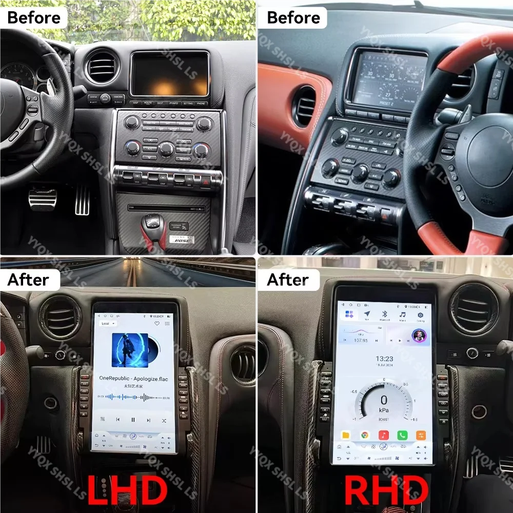 

Android audio For Nissan GT-R GTR 2009-2015 Android 14 Octa Core 8+256G Car Multimedia Player Stereo Radio