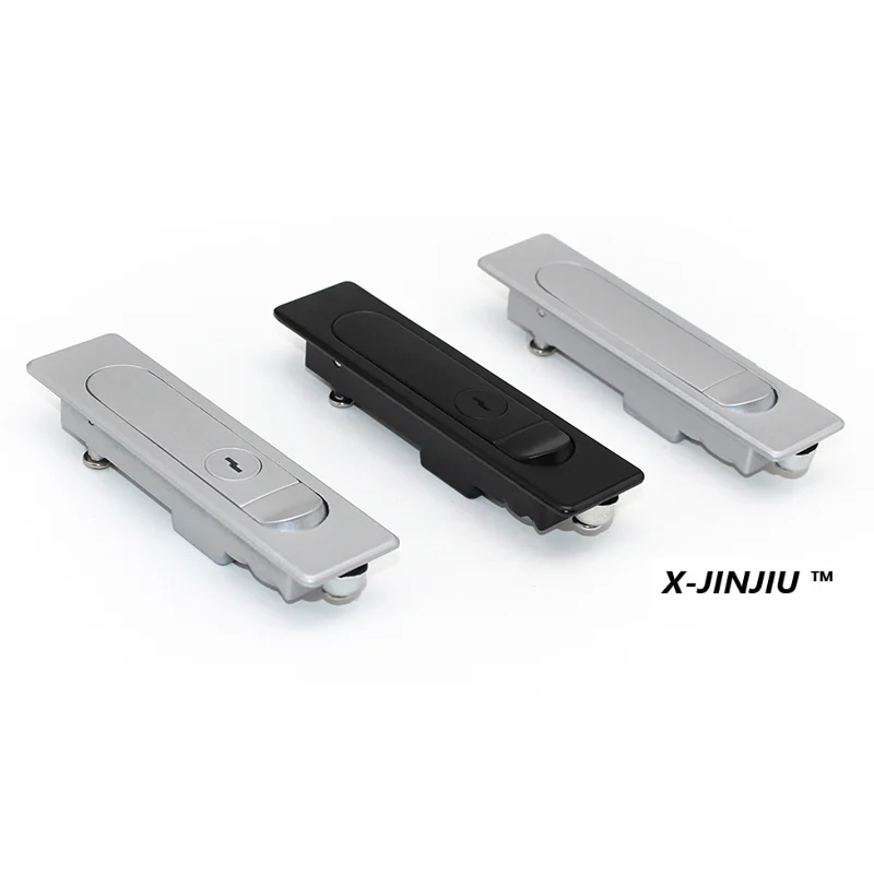 XJJ-MS730 Bouncing Cabinet Plane Lock Black Matte Distribution Box Tin Trunk Switch Cabinet Equipment Box  Industrial Lock