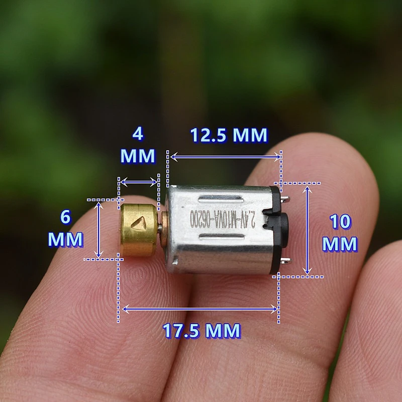 Small DC 2.4V 0.1A M10VA-06200 Vibration Vibrator Motor with Eccentric Wheel for Massager/ Stick Beauty Device/ Toy Model