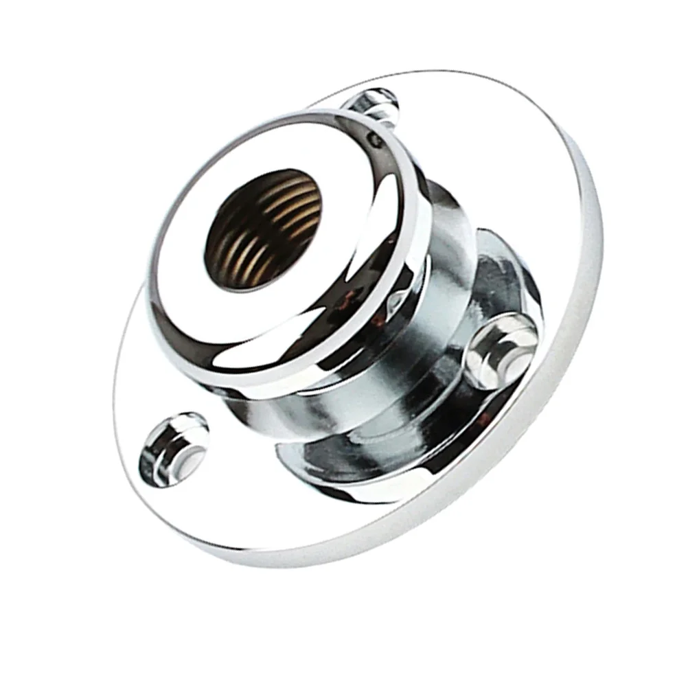 الكروم الغيتار Endpin جاك ملحق معدني دائم للجيتار الكهربائي باس استبدال أجزاء لوحة المقبس الإلكتروني