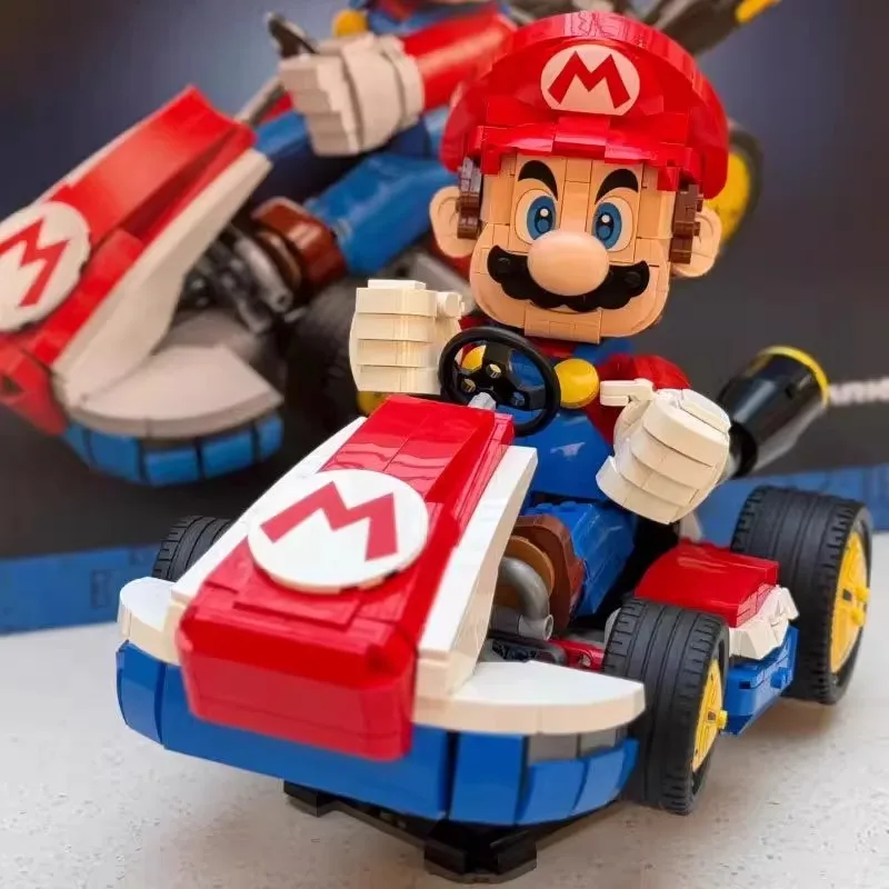 

Детские строительные блоки, модели картинга, классические игры, гоночный автомобиль, сборка, автомобиль, игрушки для мальчиков, рождественские подарки