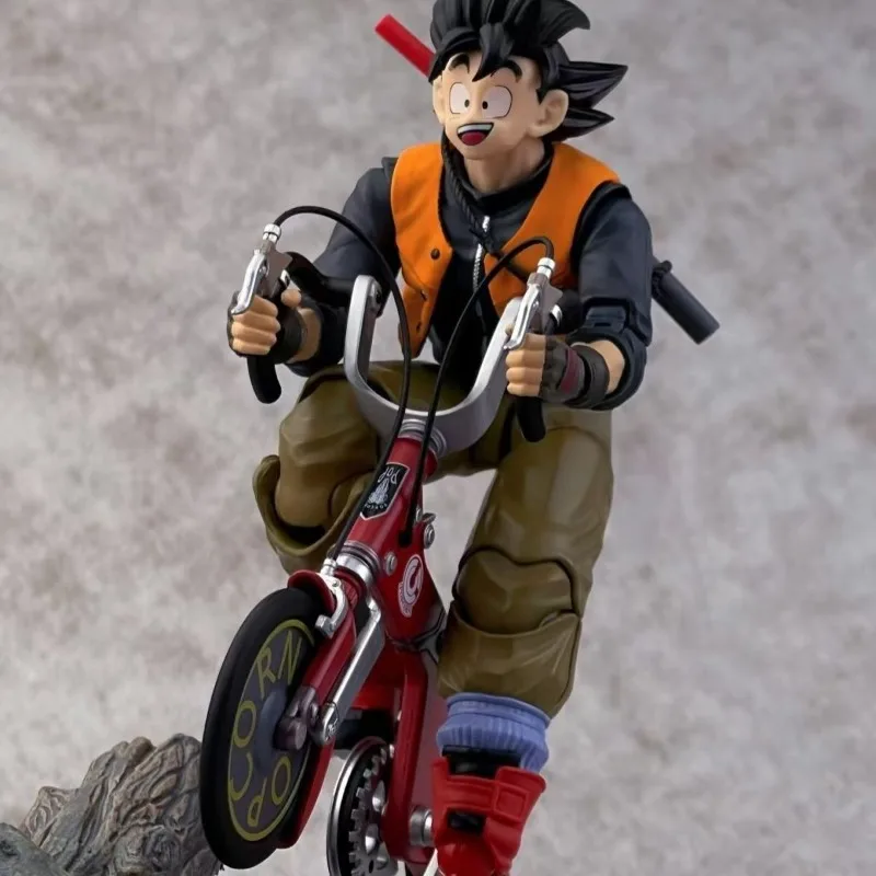 In Stock! Kamione S.H.F Dragon Ball Biking Goku Baseball Kid Alloy Movable Bicycle Set 01A 01B Action Anime Figures Models Toys view 4