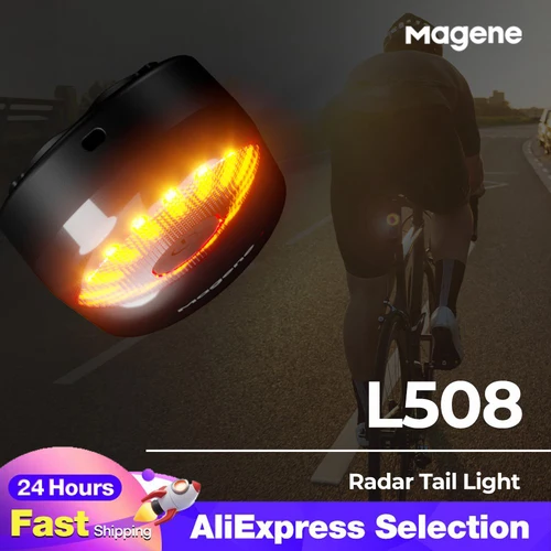 Magene L508 자전거 브레이크, 방수 감지 램프, 레이더 후미등, 새들 Ebike 시트포스트, LED 충전 사이클링 미등, 신제품