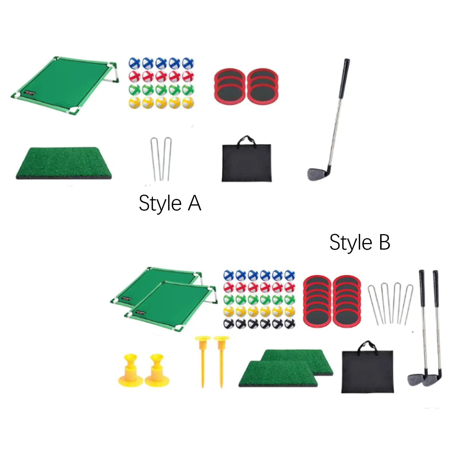 Chip Sticky Practice Golf Game Set Golf Ball Game Golf Chipping Game Mat Wear