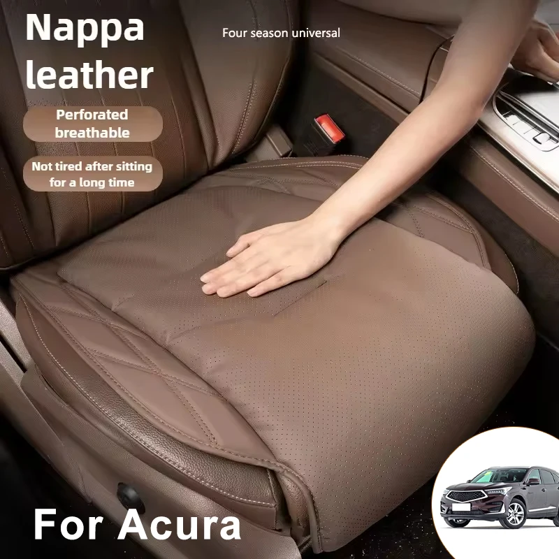 

New Car Seat Cushion Waist Cushion For Acura Breathable and Ventilated Nappa Leather All Season Front Seat Cushion