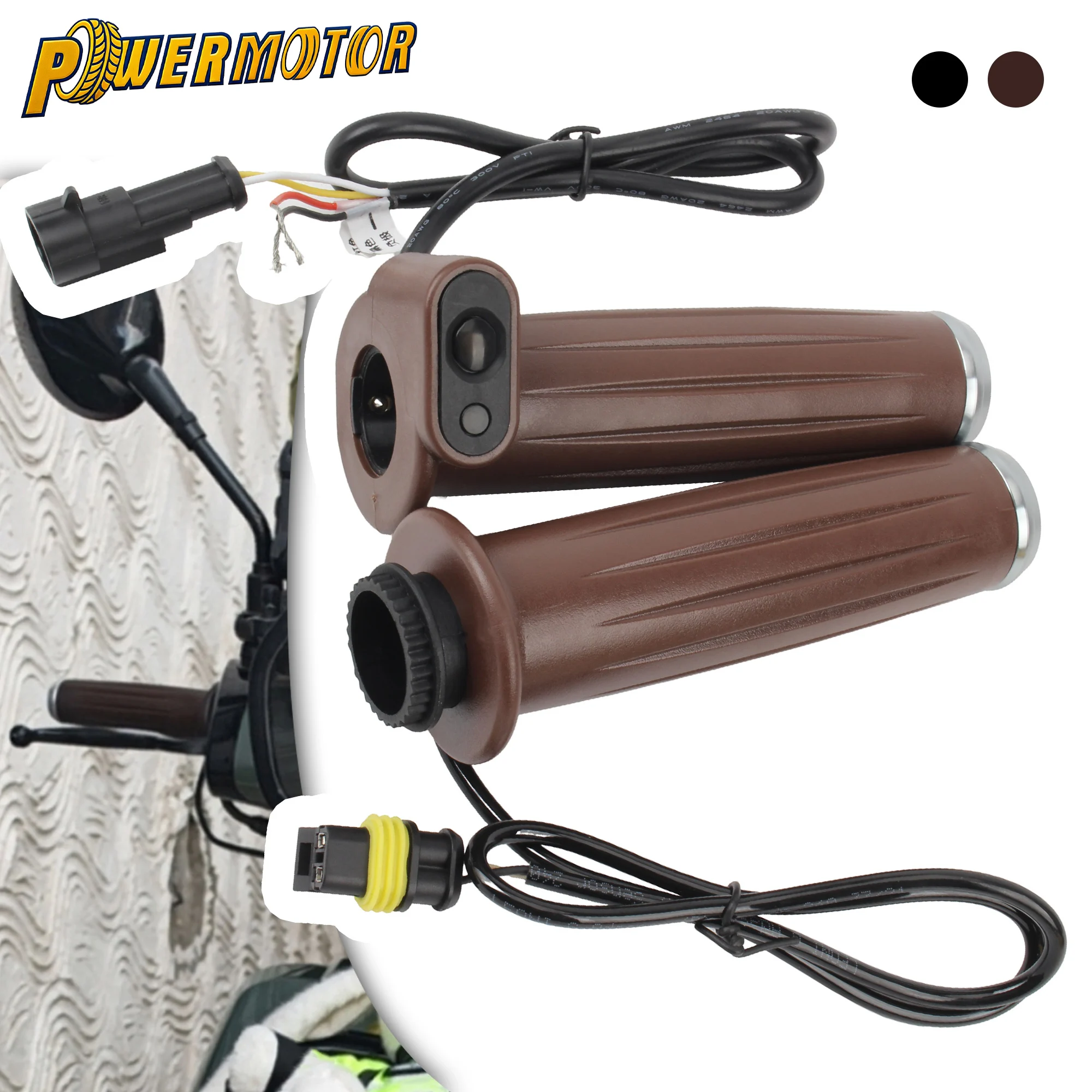 

Motorcycle 22mm Heated Handle 12V 5 Level Adjustable Temperature Heating Grip Waterproof Handlebar Heater Warmer Modified Parts