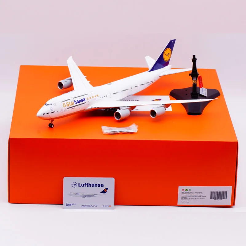 EW2748005 Alloy Collectible Plane Gift JC Wings 1:200 Lufthansa 'StarAllianc' Boeing B747-8 Diecast Aircraft Jet Model D-ABYM