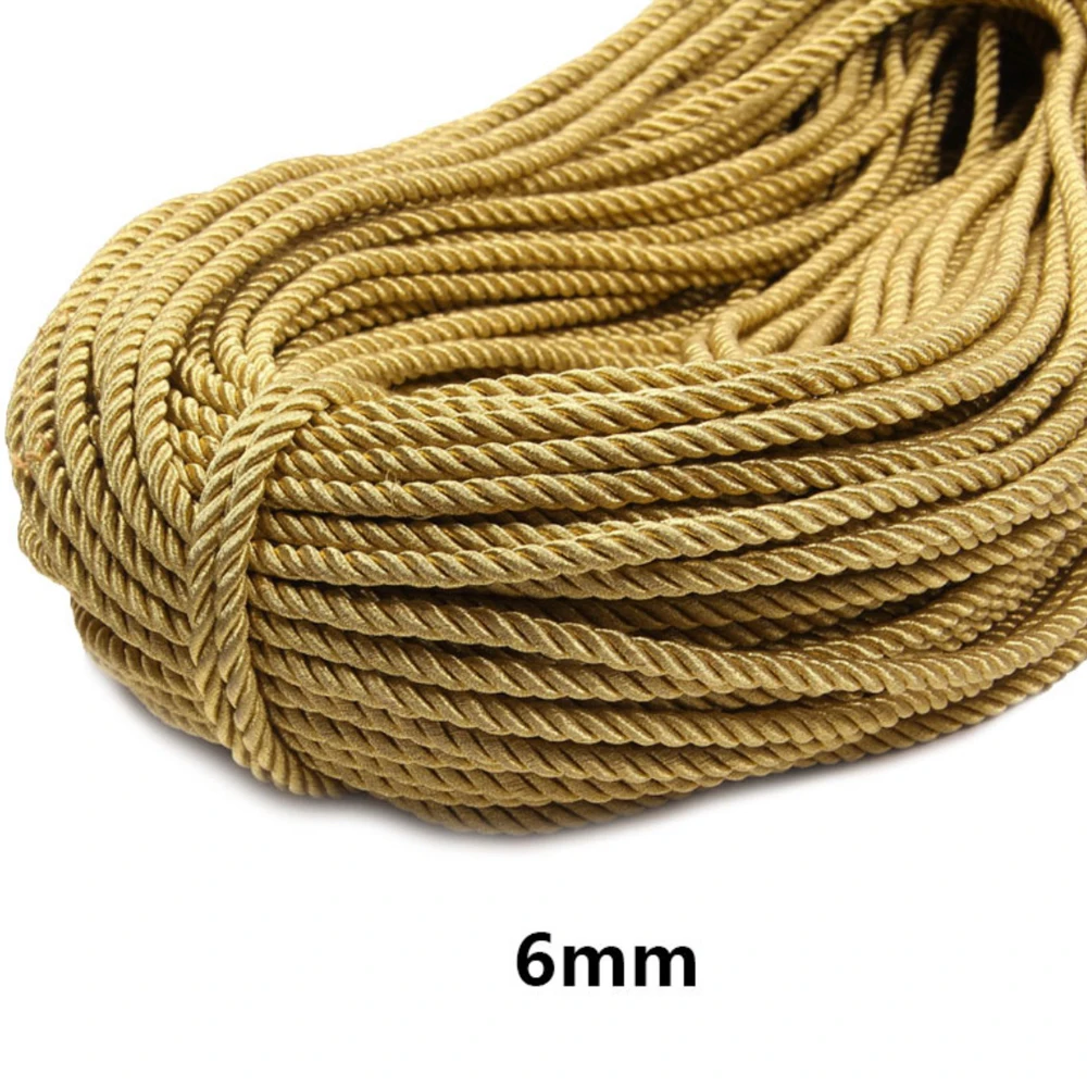 5 Meters 2/3/4/5/6mm Gold/Silver Color Braided Rope DIY Accessories For The Production Of Hand-Held Cords For Gift Boxes