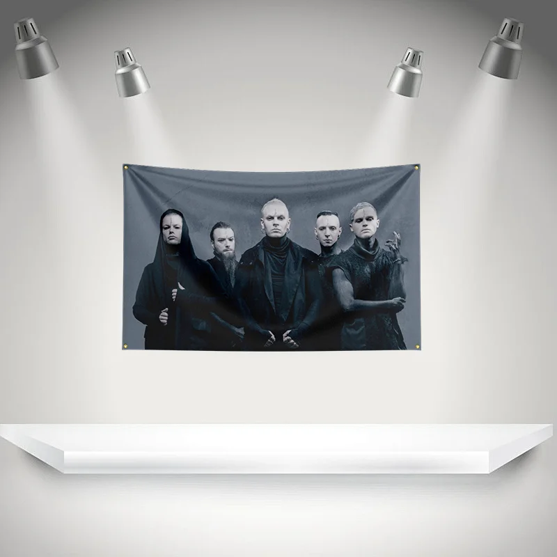 L-Lord of the lost Flag Rock Music Band Banner  with Grommet HD Printing Tapestry Exhibition, Music Band Fans, Garage Decor