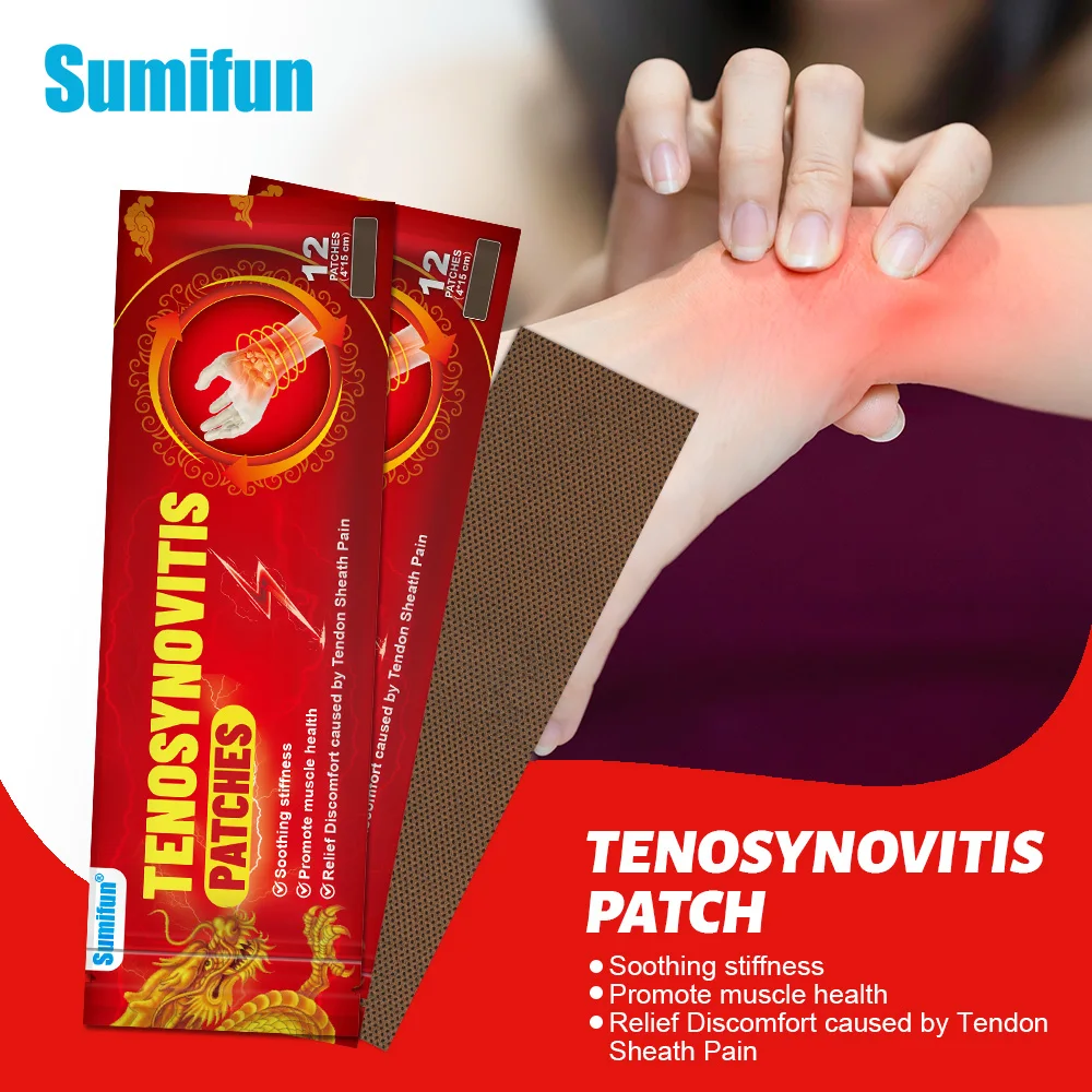 12/24/36Pcs Sumifun Herbal Wrist Tendon Care Plaster Body Health Care