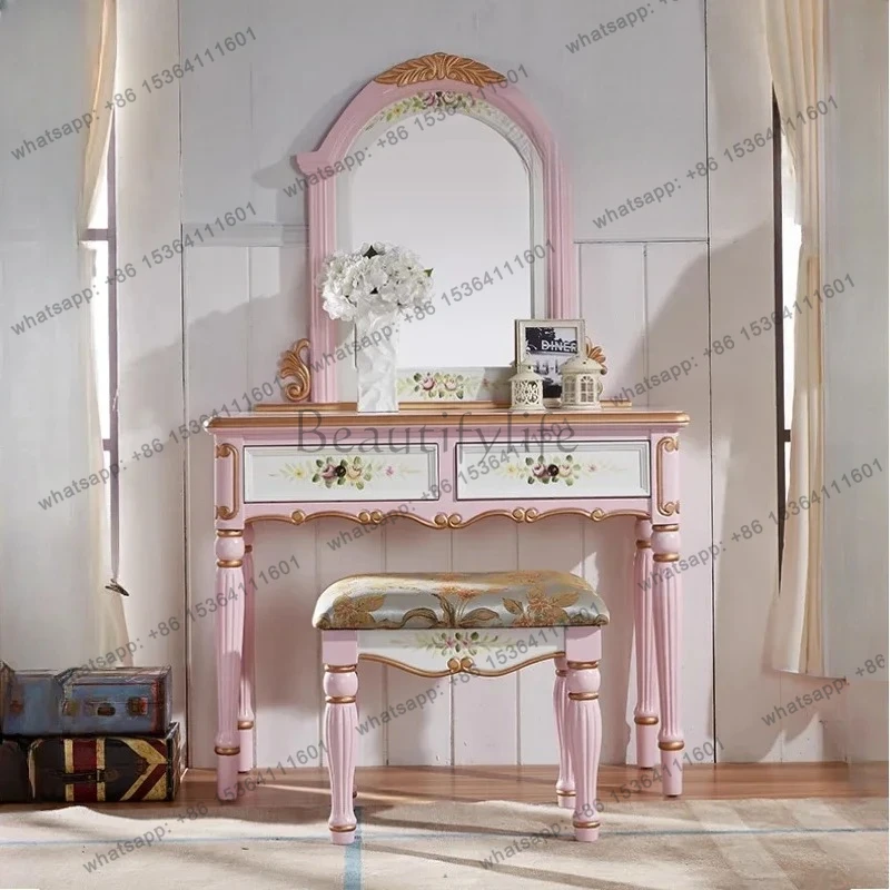 Smart Home Stool Nordic Drawers Vanity Table Modern Makeup Storage Luxury Dressing Table Aesthetic Decor Tocador Mueble Bedroo