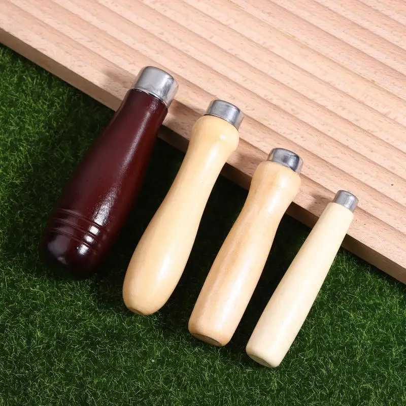 2Pcs/lot Wooden File Handle Replacement For Woodworking File Craft Polishing Hand Tool Hardware File Handle