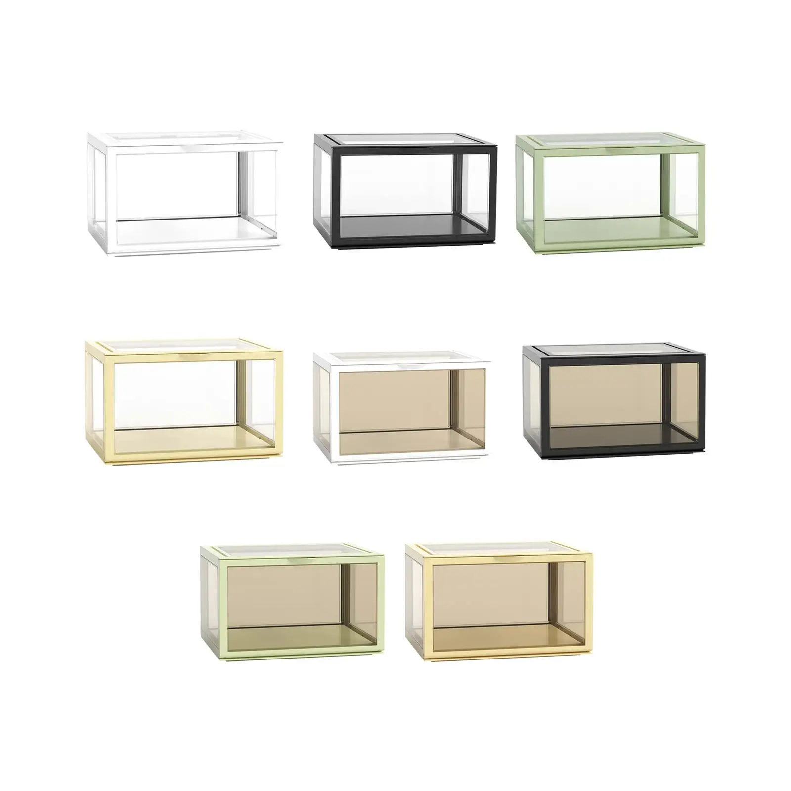 Clear Acrylic Display Case Showcase Display Box Countertop Cube for Miniature