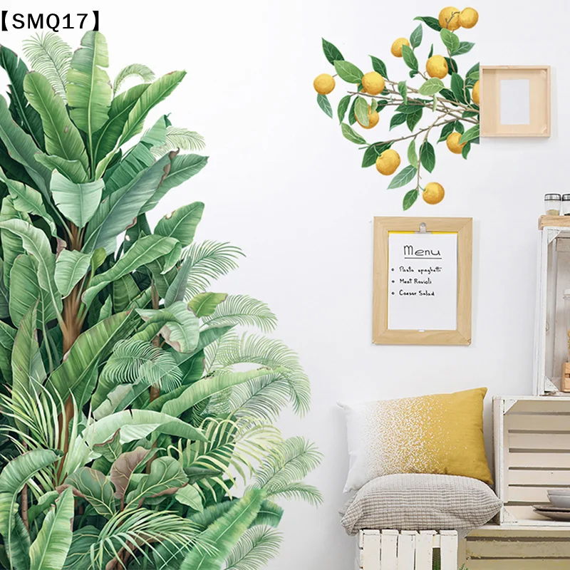 Green Leaves Wall Stickers For - đánh giá và giá Baby Nursery Wallpaper