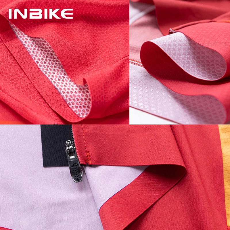 INBIKE Summer Cycling Jersey Short Sleeve Men Breathable MTB Biking Menโs Bike Riding T-Shirt Racing Quick-Dry Bicycle Clothing