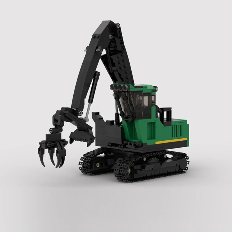 City Car Model MOC Building Bricks 2956G Swing Log Loader Excavator Modular Technology Gifts Holiday Assemble Children Toys Suit