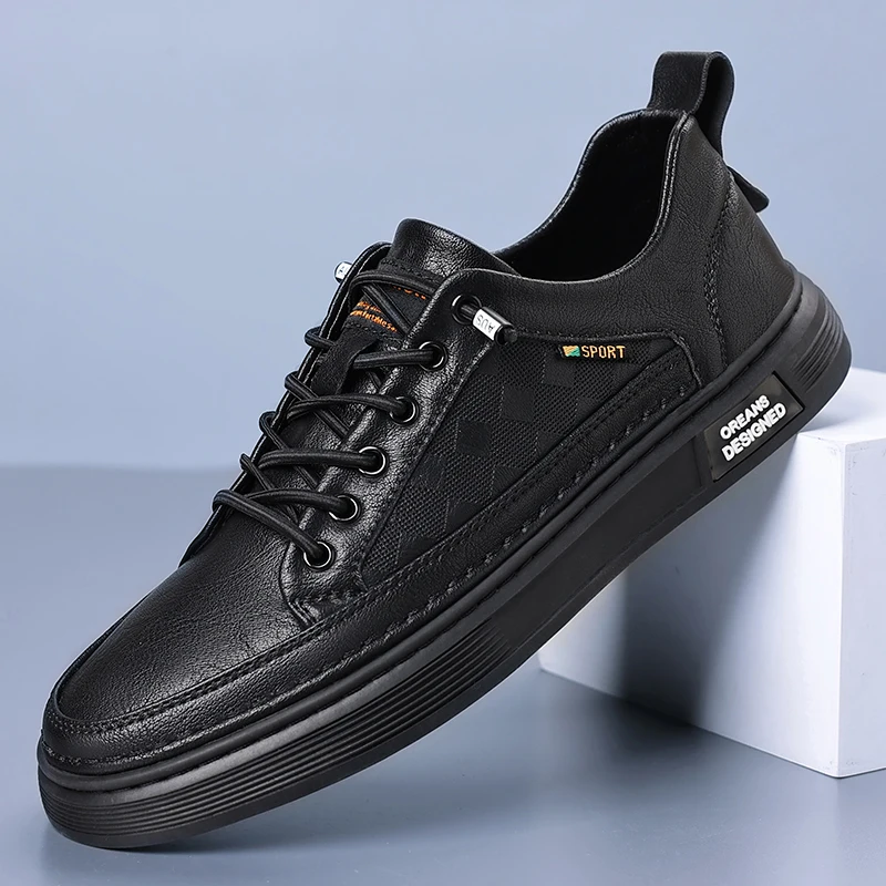 

Новый стиль, модная мужская обувь для доски, модная повседневная обувь высокого качества, модная городская кожаная обувь для отдыха, низкие повседневные кроссовки