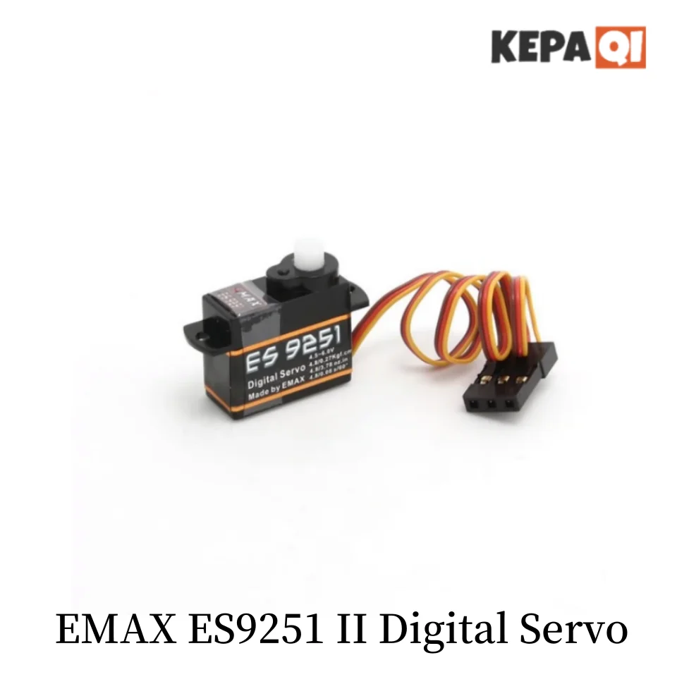 EMAX-ES9251II Servo Digital, Edição Atualizada, Micro Aeronaves de Asa Fixa, Máquina 3D Ultra Leve, 2.5g