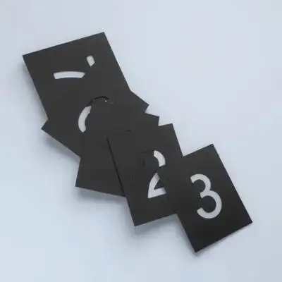 

10pcs Stencils Plastic 5cm Size Hollow Design For Stencils For Painting Painting Crafts Home Decoration Wall Art Projects