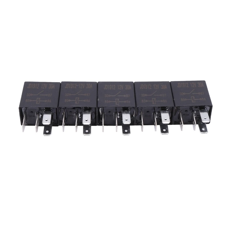 20 Pcs 30A AMP 12V 4Pin Car Auto Relay Kit SPST For Fan Fuel Pump Light Horn