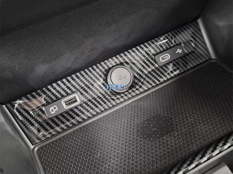 ل MG 3 MG3 2024 + ألياف الكربون الداخلية تصفيف السيارة والعتاد التحول نافذة لوحة التحكم كوب ماء أمامي الخلفي غطاء منفذ فتحة التهوية