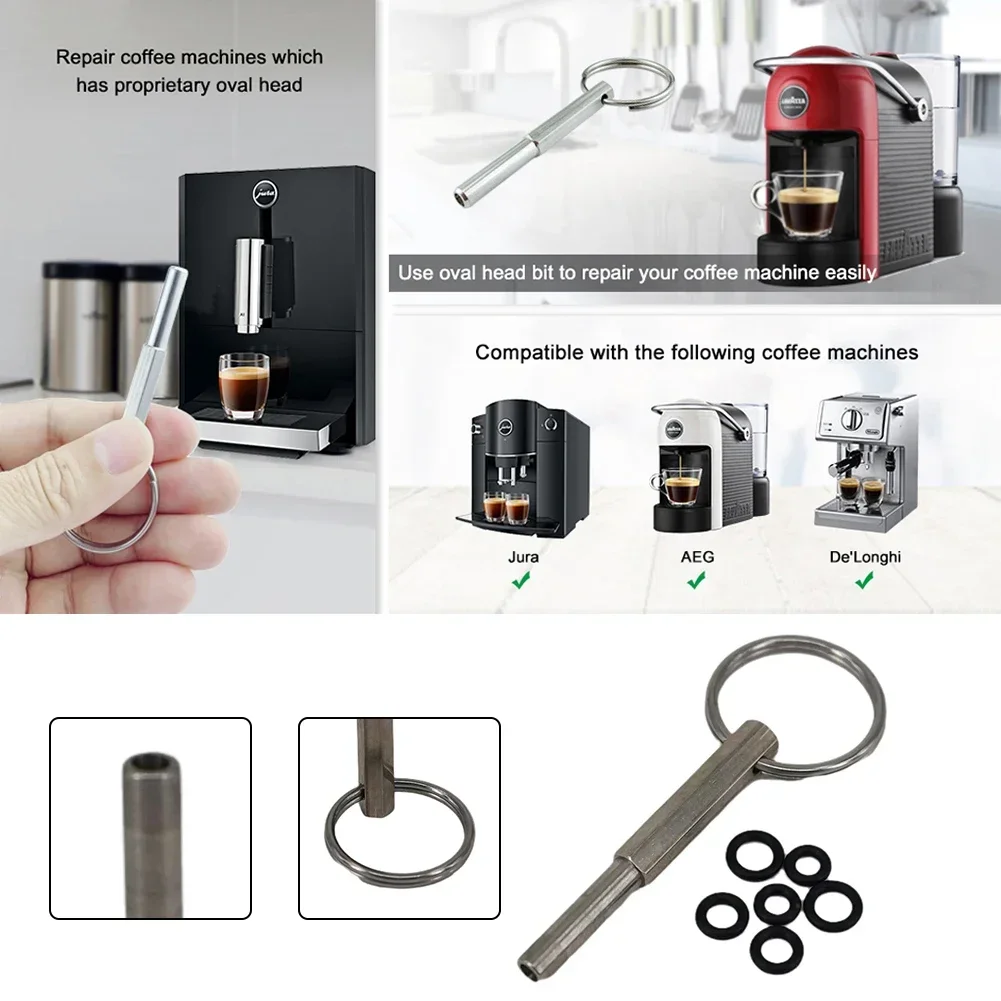 Coffee Machine Repair Tool For Jura ForCapresso ForKrups ForAEG Drill Bit Stainless Steel 61*33*10mm Coffee Machine