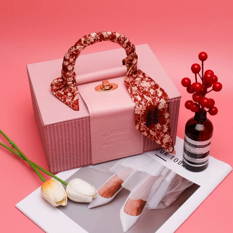 New Arrival: Festive Red Silk Scarf Ribbon Versatile Long Ribbon Gift Box Decoration Elegant and Festive Neck Scarf