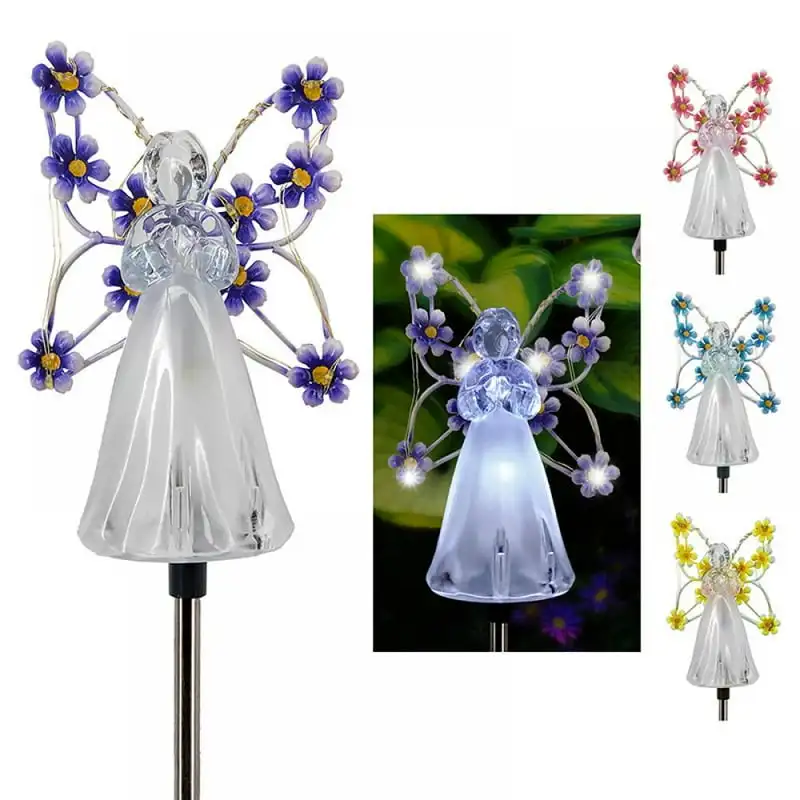 

Solar Angel Statues Christmas Garden Cemetery Decorative Light LED Waterproof Stake Lawn Patio Grave Memorial Gift Fairy garden