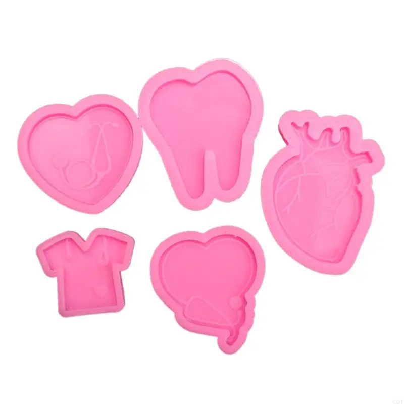 

MXMF 5Pcs Doctor Nurse Work Permit Listing Silicone Mold Diy Mirror Decoration Mold