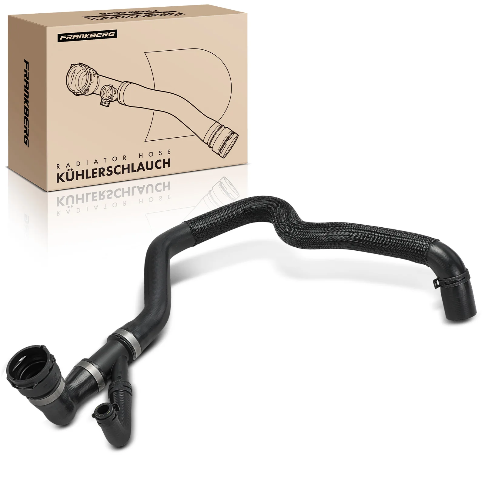 Frankberg 1x Kühlerschlauch Kühlwasserschlauch für Land Rover Range Rover Evoque L538 Freelander 2 L359 LR024236 053024